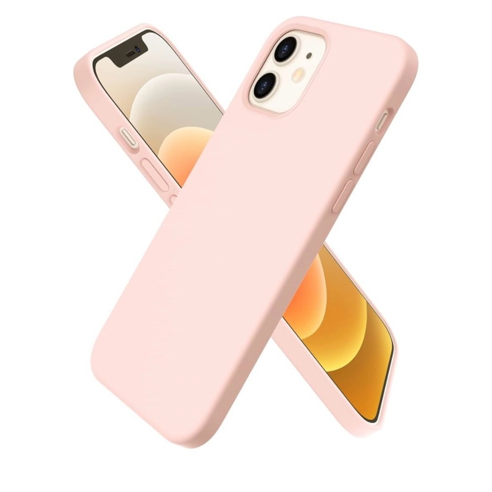 Ornarto Pink iPhone 12 | 12 Pro Liquid Silicone Gel Slim Case